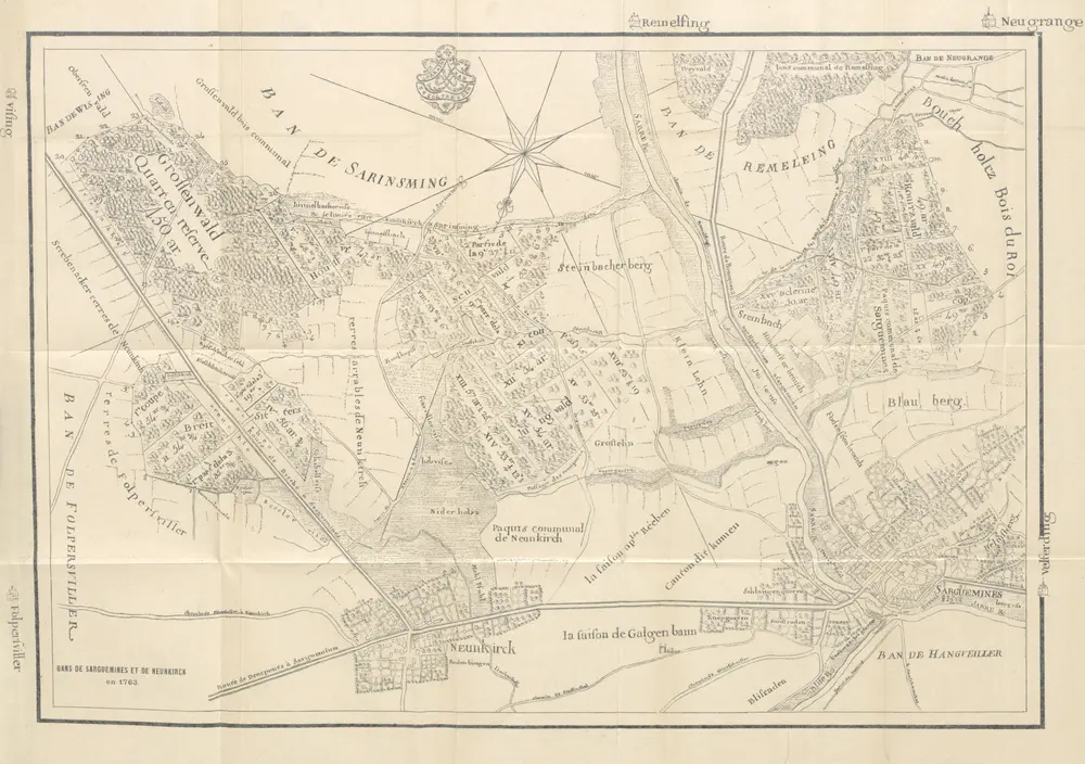 Notes historiques sur Sarreguemines depuis l'an 706 jusqu' après la Révolution française ... Cartes et plans