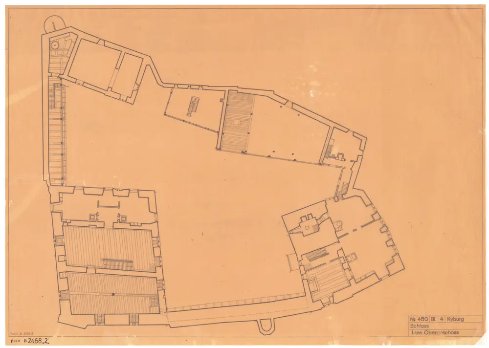 Kyburg: Schloss: 1. Stock; Grundriss (Blatt 4)