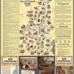 Guide to a Happy, Healthful Vacation.  Pictorial Map of New Hampshire.