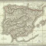 Carte des routes de postes et itinéraires d'Espagne et de Portugal