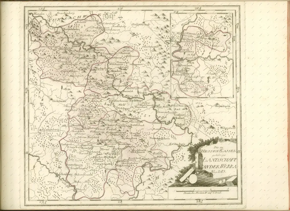 mapa z atlasu "Schauplatz der fünf Theile der Welt :"