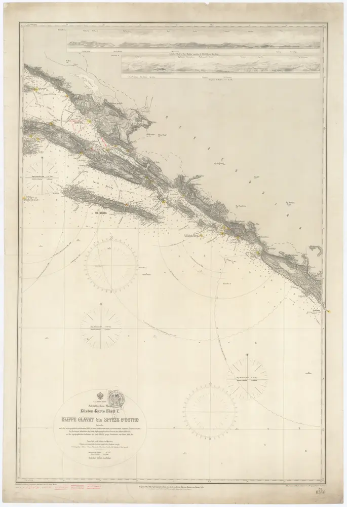 Adriatisches Meer, Küsten-Karte