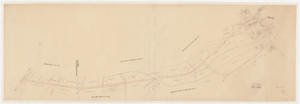 Dägerlen, Dinhard: Strassenkorrektion von Bänk über Schübelacker und Breiten bis Soolwiesen vor Welsikon; Situationsplan