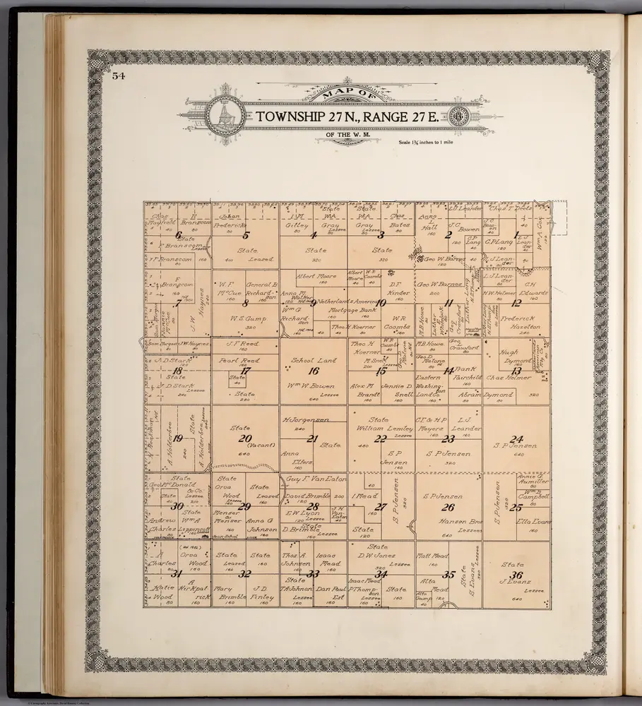 Township 27 N., Range 27 E., Douglas County, Washington.