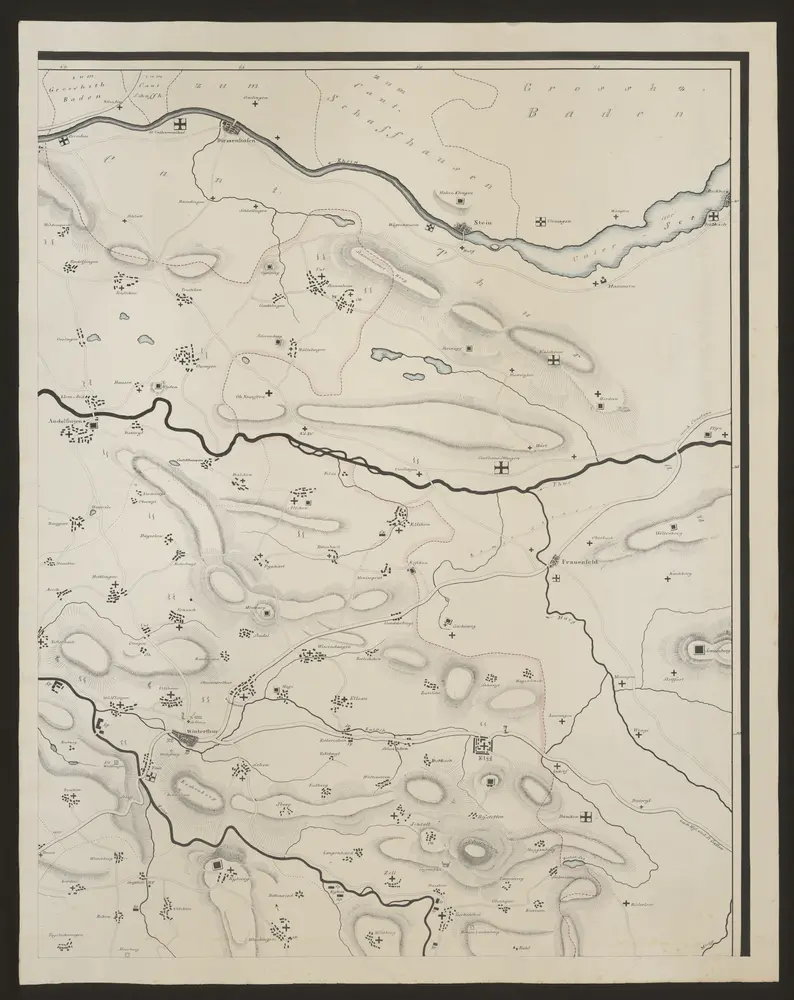 Wandkarte des Cantons Zürich