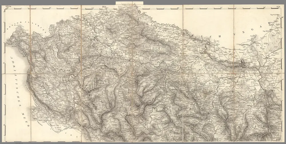 Sheet 4.  Carte der Europaeischen Tuerkey nebst einem Theile von Kleinasien in XXI.  Blattern.