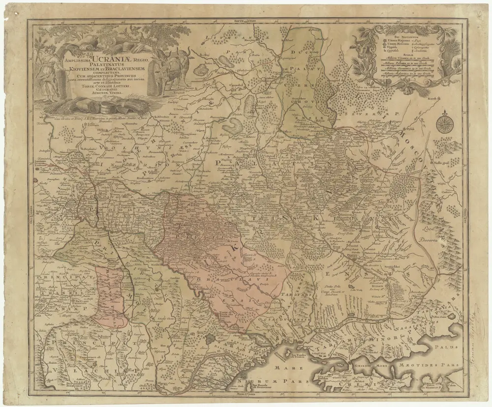 Amplissima Ucraniae regio, palatinatus Kioviensem et Braclaviensem complectens, cum adjacentibus provinciis