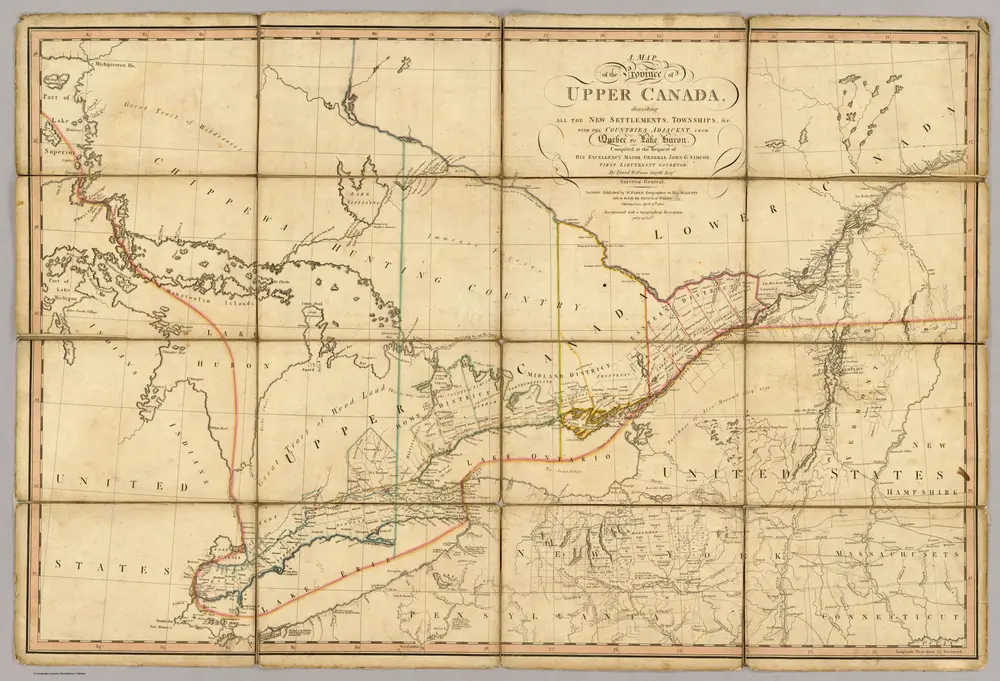 A Map of the Province of Upper Canada.