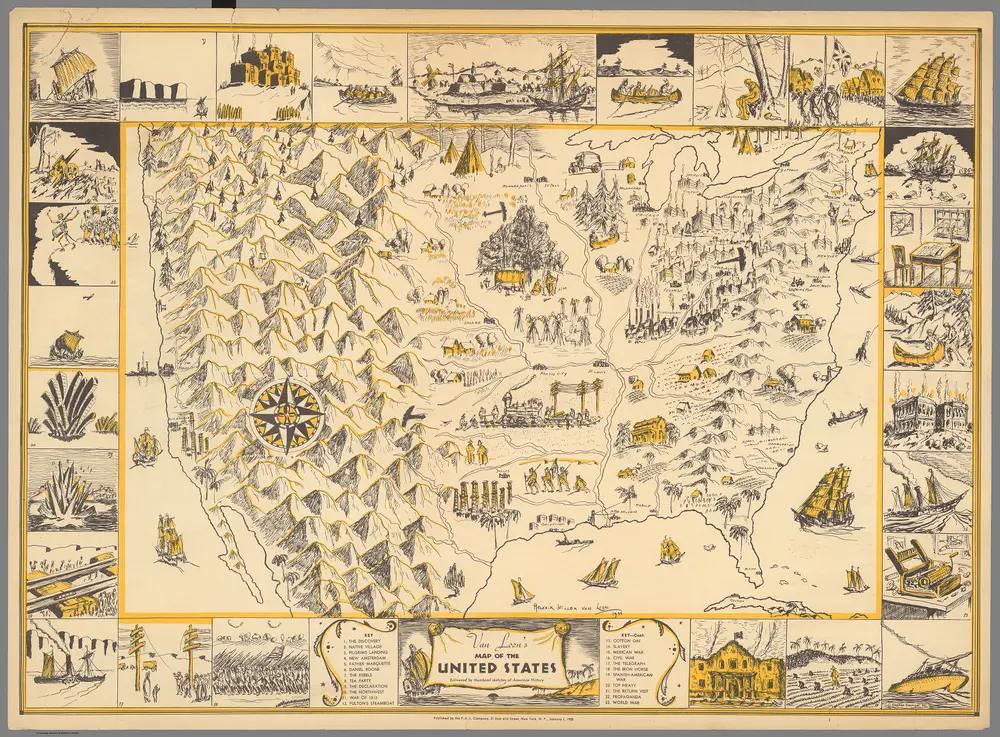 Van Loon's map of the United states