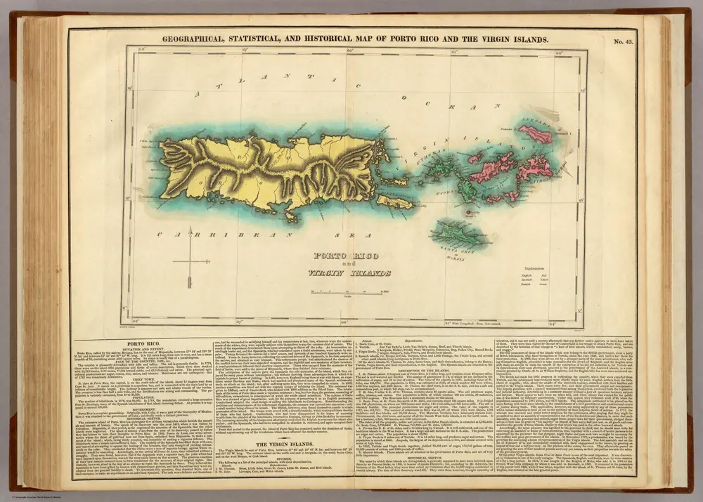 Map Of Porto Rico And The Virgin Islands.