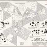 World Map on Dymaxion Projection. Fist edition published by Atlantic Neptune.