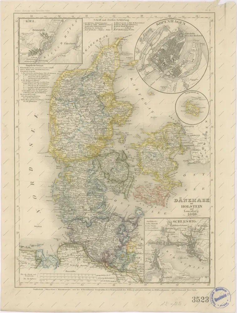 Dänemark mit Holstein und Lauenburg