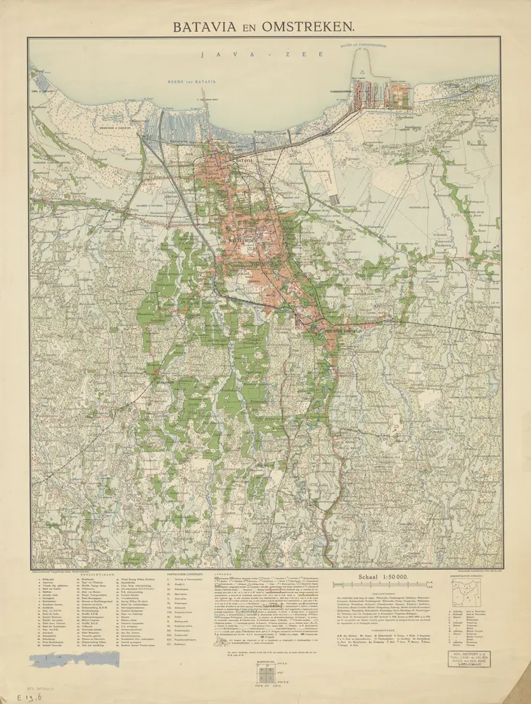 Batavia en Omstreken / Topografische Dienst