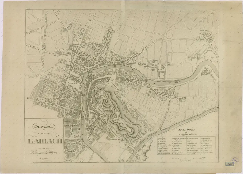 Grundriss der Haupt-Stadt Laibach