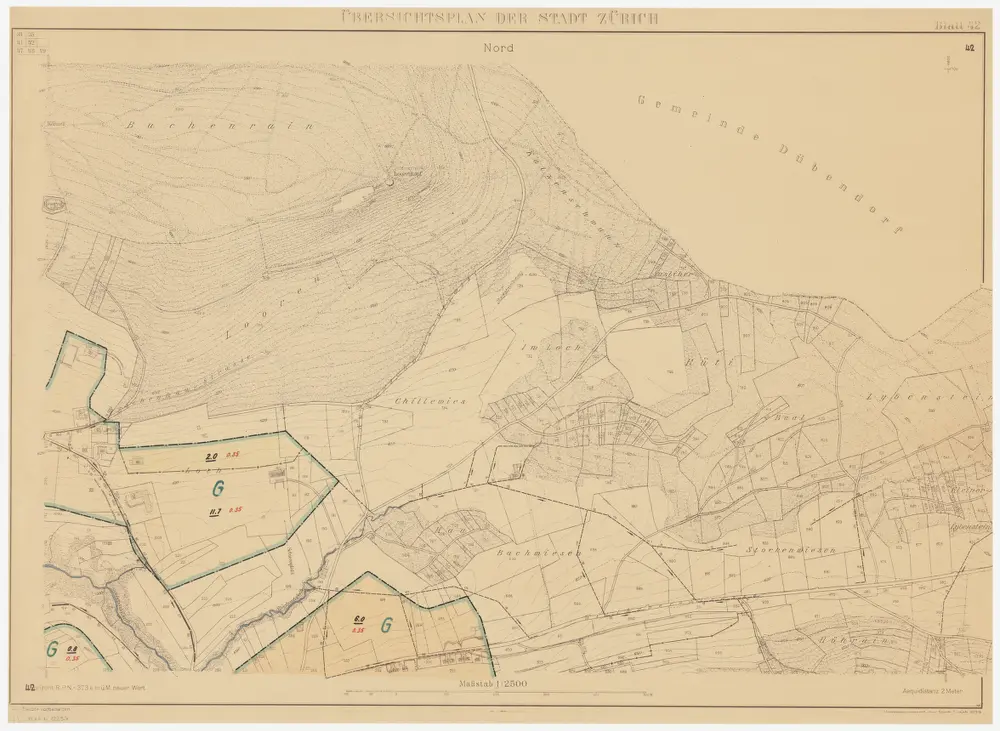 Zürich: Drahtschmidli am Sihlquai; Dispositionspläne: Blatt 7: Dispositionsplan