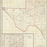 Post Route Map of the State of Texas ... May 1,1958.  (Western Division.)