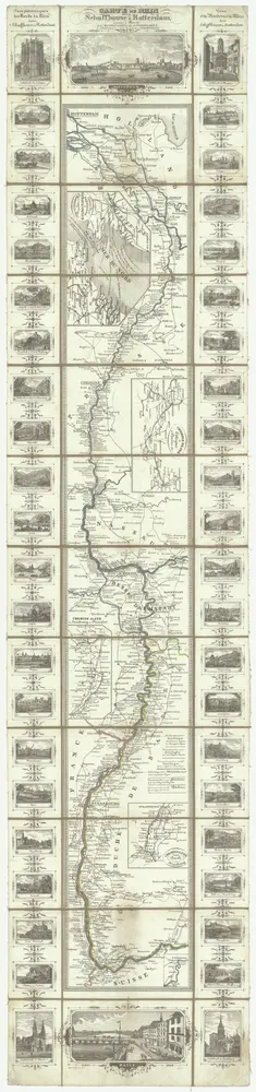 Carte du Rhin depuis Schaffhouse a Rotterdam