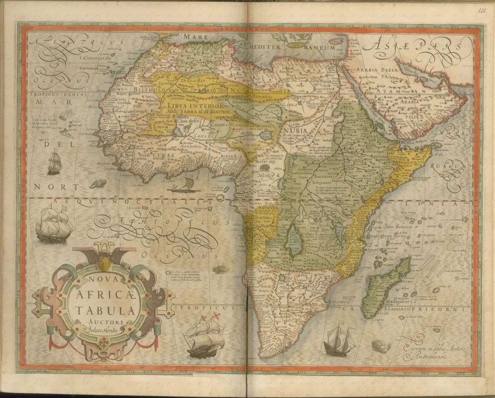 mapa z atlasu "Atlas Sive Cosmographicae Meditationes De Fabrica Mvndi Et Fabricati Figvra. Denuo auctos"