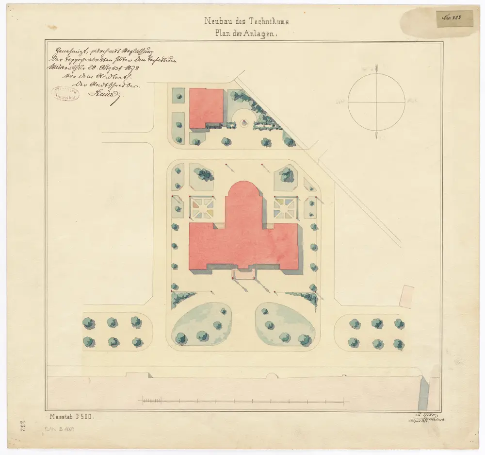 Winterthur: Technikum, Neubau; Grundriss