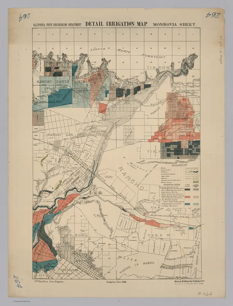 Monrovia.  Detail Irrigation Map.