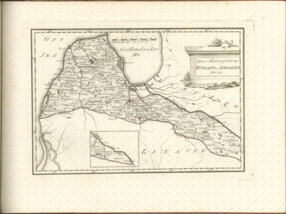 mapa z atlasu "Schauplatz der fünf Theile der Welt :"