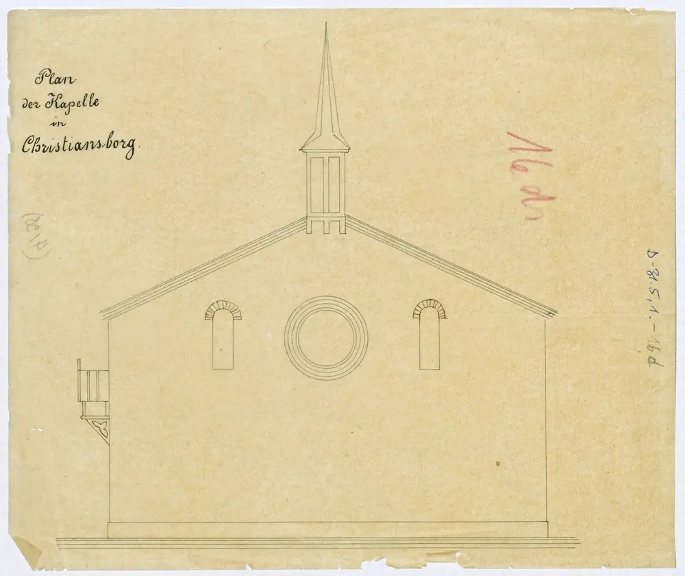 Plan der Kapelle in Christiansborg