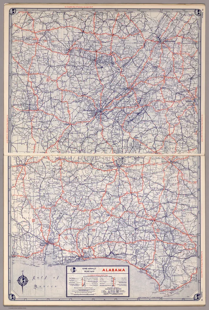 Rand McNally Road map: Alabama