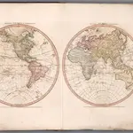 Composite Map: Western New World or Hemisphere. -- Eastern Old World or Hemisphere.