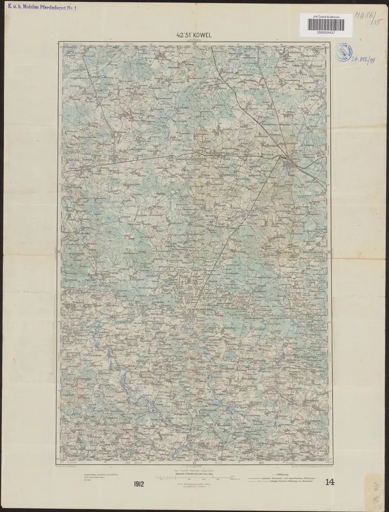 42°51° Kowel / K.u.k. Militärgeographisches Institut