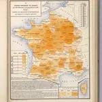 Surface Ensemencee en Cereales par 100 habitants de la population totale en 1882.