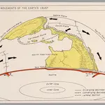 Plate movement of the Earth's crust