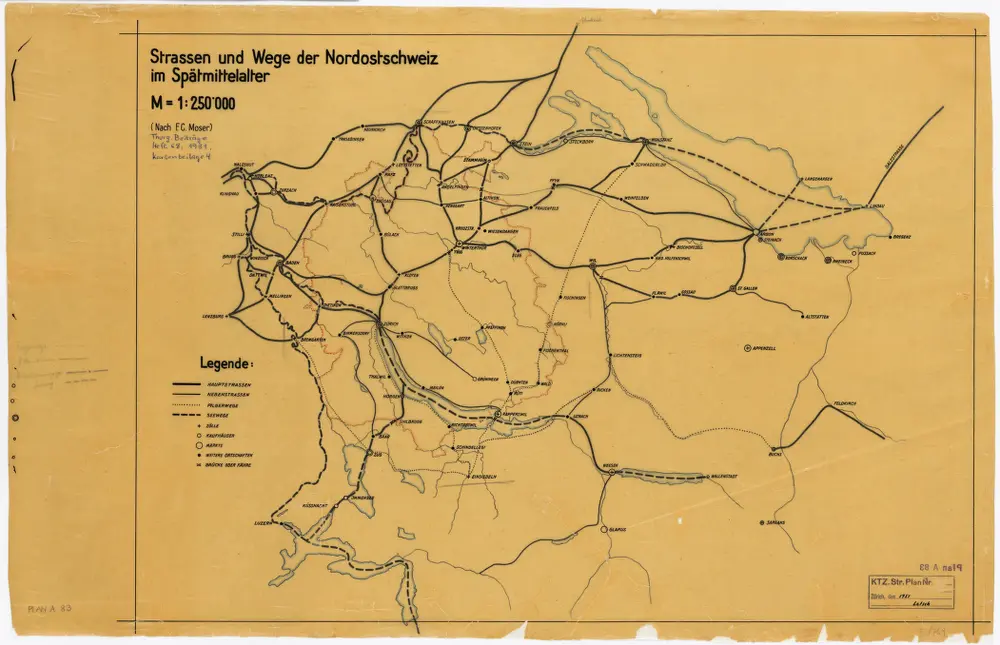 Strassen und Wege der Nordostschweiz im Spätmittelalter