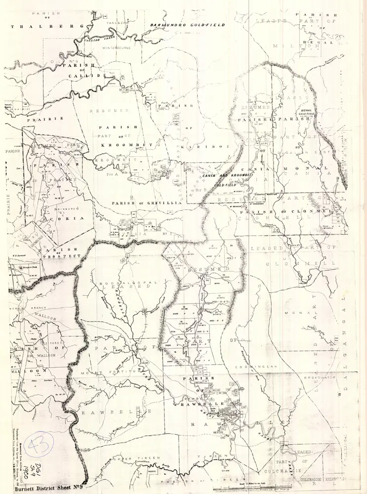 Burnett 2 Mile map DG1 series sheet 9