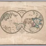 2.  Mappamondo Carte d'Insieme.  1855.  Distribuzione delle Colonie Europee.