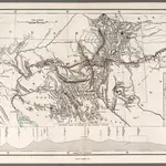 Map illustrating Baldwin Mollhausen's travel from Mississippi to the Coast of the Pacific. V. 1