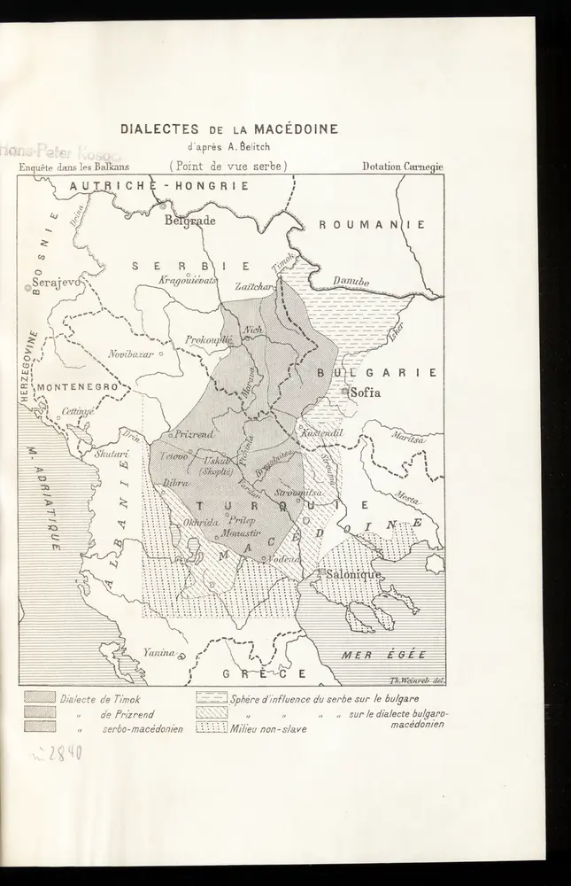 Dialectes de la Macédoine d'après A. Belitch