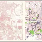 Houston. Residential Population Density; Industrial, Commercial; Large Institutional, Park, Institutional, Airport, Cemetery.