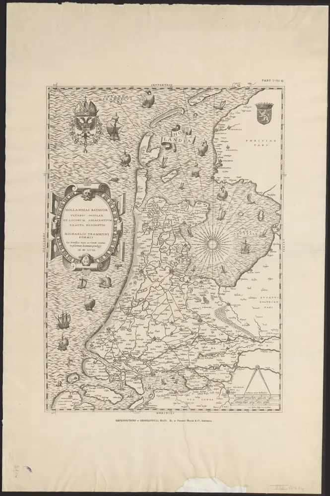 Hollandiae Batavor[um] veteris insulae et locorum adjacentium exacta descriptio