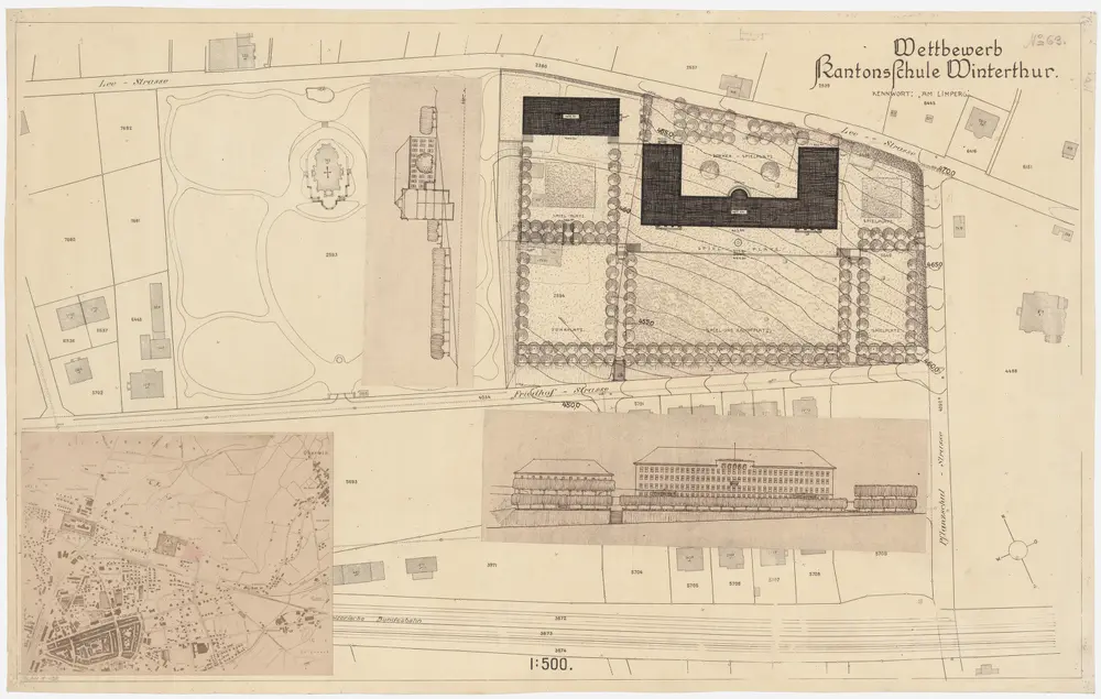 Winterthur: Kantonsschule; Projekt Am Limperg; Situationsplan