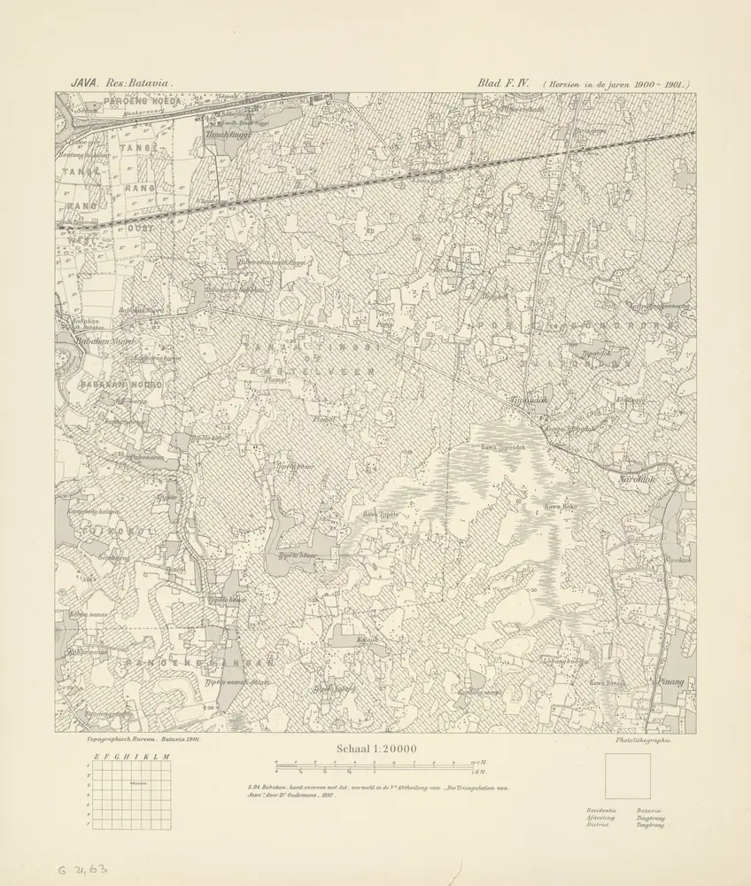 [Tanahtinggi] : herzien in de jaren 1900-1901 / Topographisch Bureau