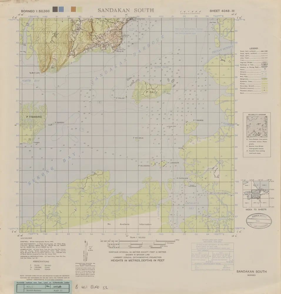 Sandakan South / compilation: LHQ Cartographic Coy., Aust. Svy. Corps