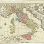 Italia annexis insulis Sicilia, Sardinia et Corsica