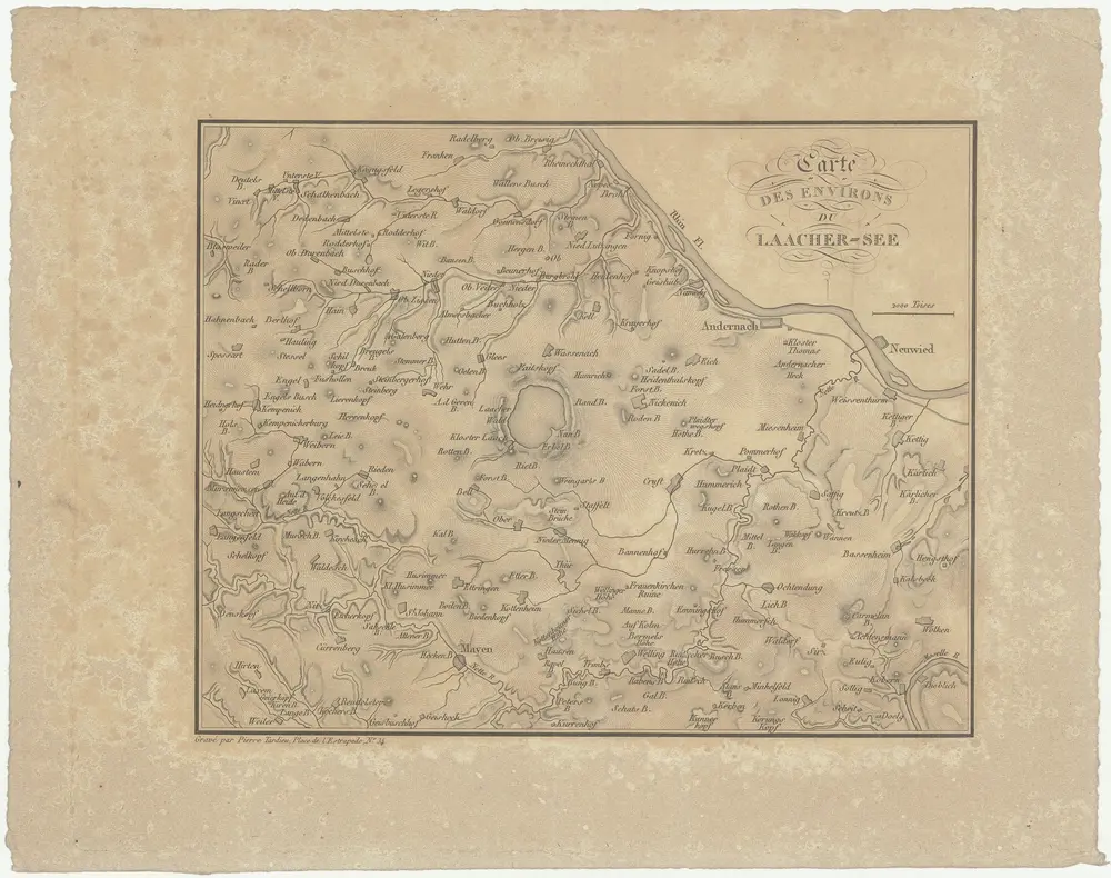 Carte des environs du Laacher-See