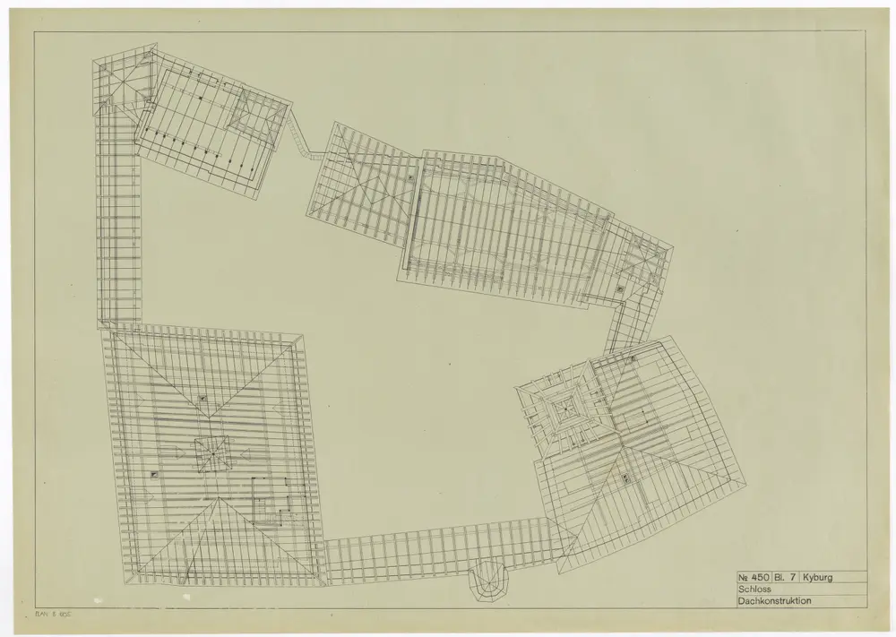 Kyburg: Schloss; Dachkonstruktion (Blatt 7)