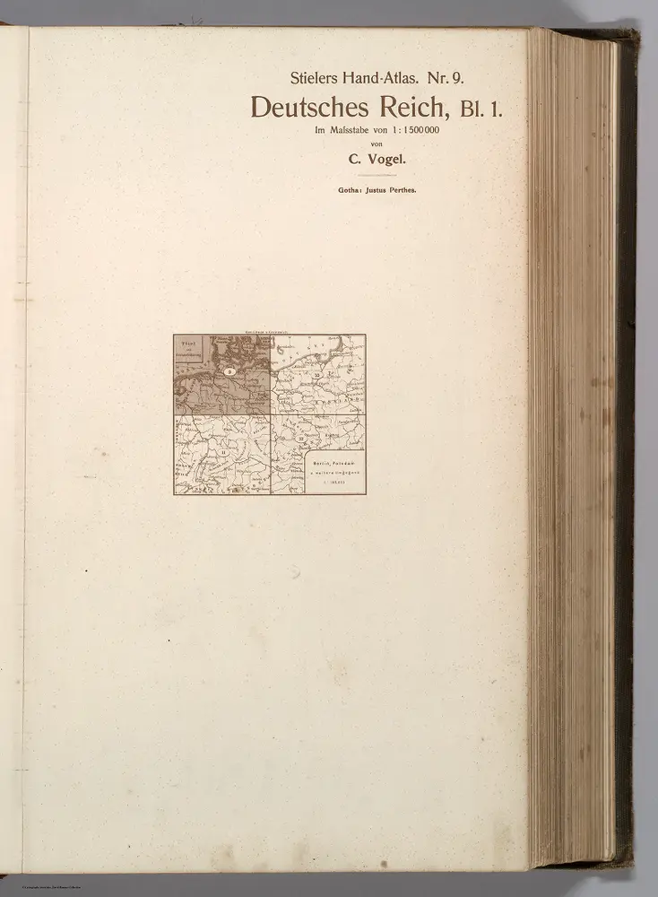 Text:  Nr. 9.  Deutsches Reich, Bl. 1 ... von C. Vogel.