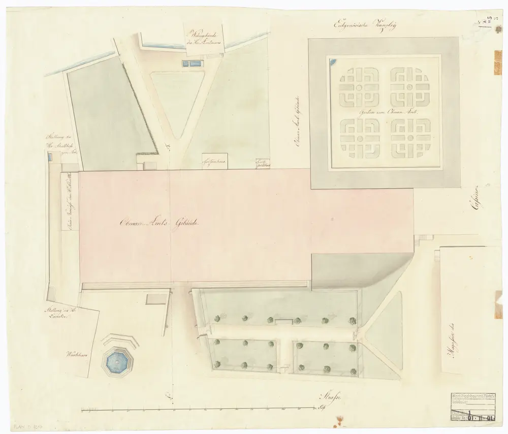 Obmannamt, Casino: Situationsplan