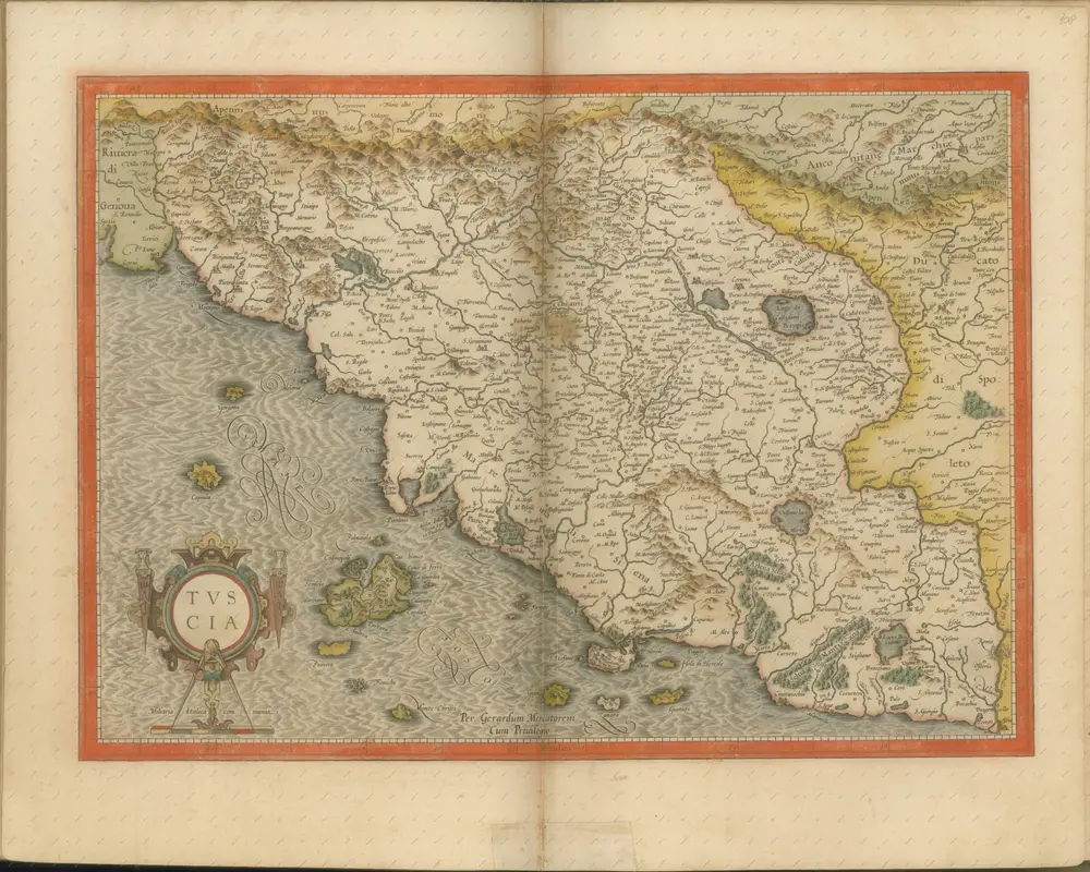 mapa z atlasu "Atlas Sive Cosmographicae Meditationes De Fabrica Mvndi Et Fabricati Figvra. Denuo auctos"