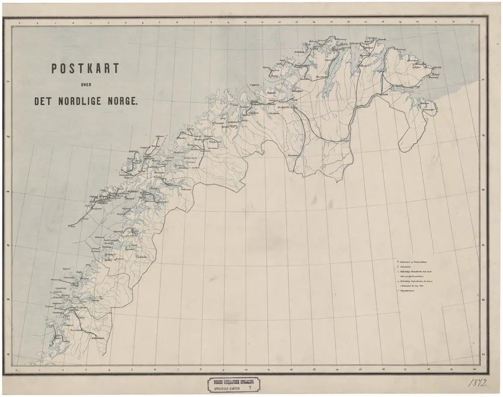 Spesielle kart 7: Postkart over det nordlige Norge