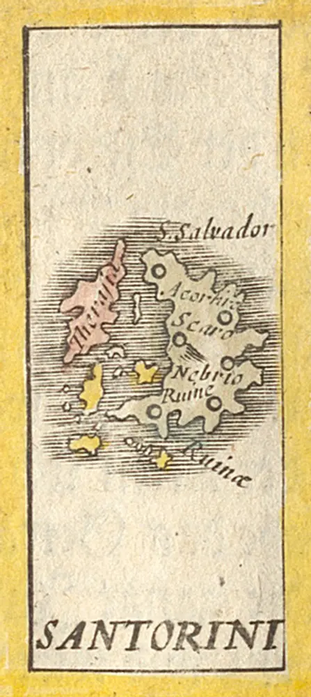 Santorini [Karte], in: Atlas Minor [2. Teil], S. 788.