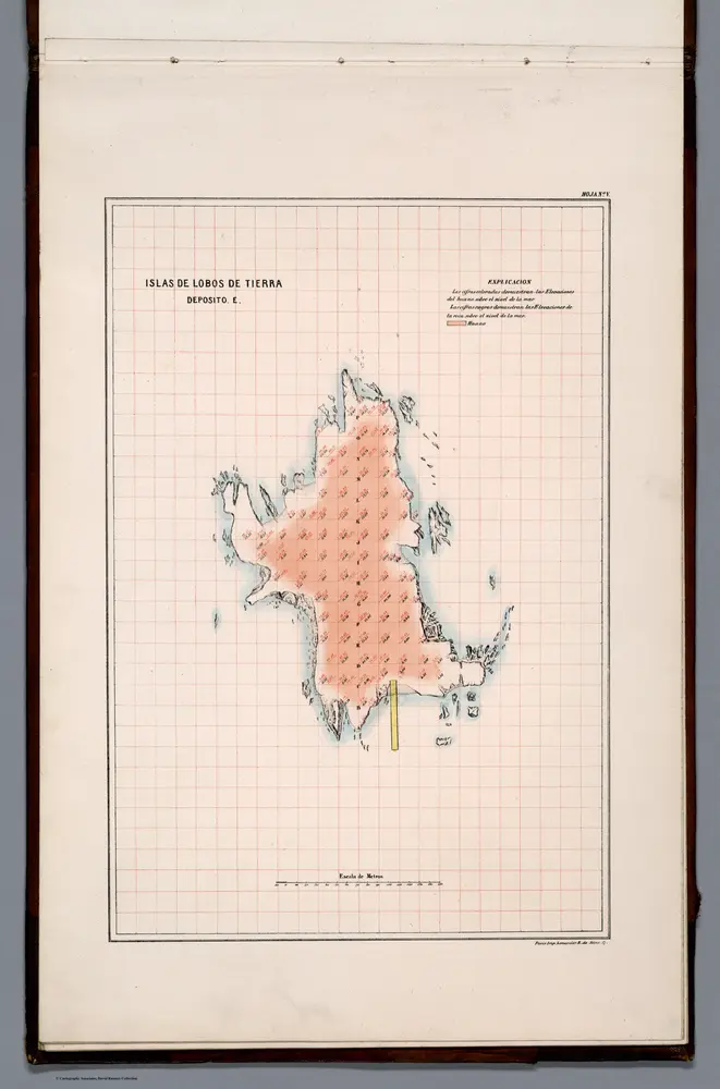 Hoja No.V. Islas de Lobos Tierra. Deposito. E